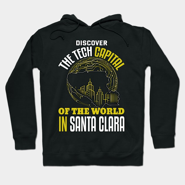 Santa Clara San Francisco United States Design Hoodie by Realfashion